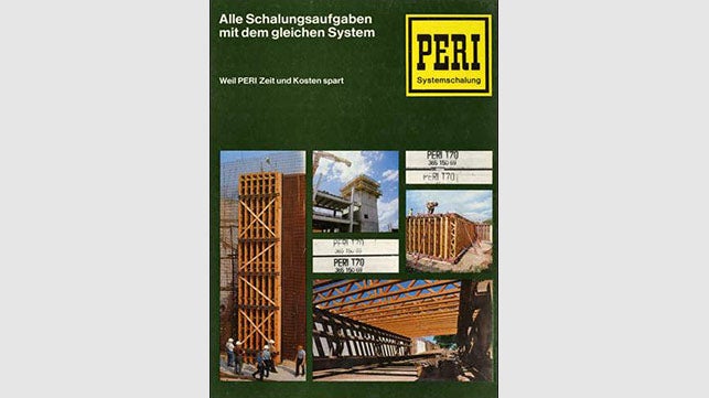 <p>The first issue is distributed at the first bauma in 1971 and it is a little sensation: A comprehensive volume for the formwork market with color photos, tables and work instructions.</p><br/>