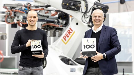 <p>PERI&amp;#39;s innovation management was thoroughly examined in a demanding competition process using over 100 test criteria from five categories.In the end, the jury of experts was convinced: PERI is one of the TOP 100 most innovative companies in this year&amp;#39;s competition.</p><br/>