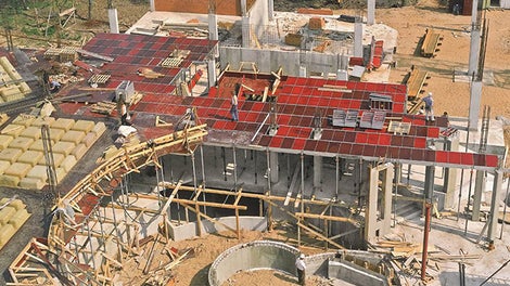 <p>In 1980, PERI sets another milestone with the MODUL Slab Formwork made of aluminum.</p><br/>